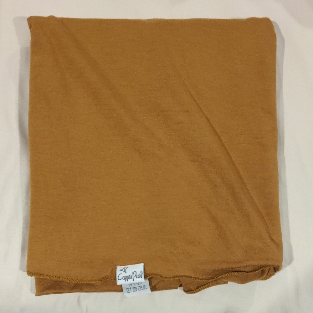 Copper Pearl Mustard Swaddle Blanket
